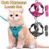 High Quality Reflective Cat Harness Leash Set Adjustable Breathable Mesh Dog Harness Pet Vest Harness Small Medium Dogs