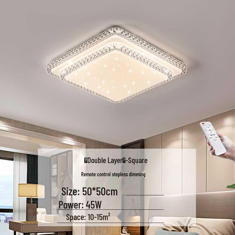 Modern Luxury Faux Crystal Chandelier: Round Ceiling Lamp for Living Room or Bedroom