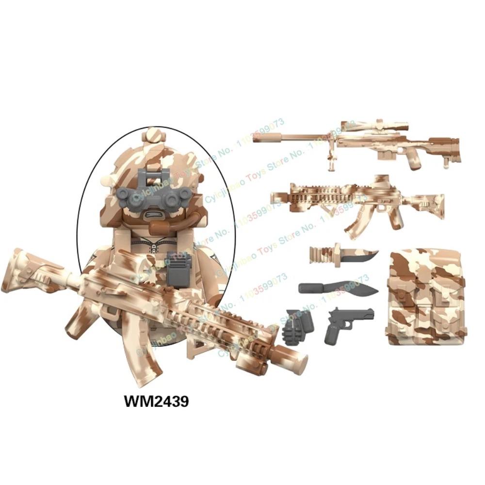 Figurine de acțiune cu mini cărămizi Forțele Speciale Navy Seals Soldați Moderni KSK SSO Blocuri de Construcție Jucării pentru Copii WM6147
