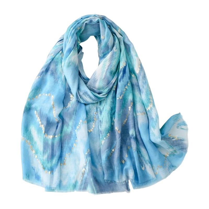 Large Scarf Silk Feeling Color Blending for Women Multifunctional Head Scarf Unisex Hijab Neck Scarves Daily Wear