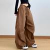Women's High Waist Hanging Straight Leg Wide Leg Solid Color Workwear Pants