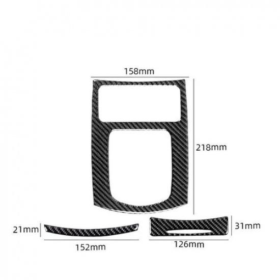 3pcs For Infiniti G37 Sedan 2010-13 Carbon Fiber Automatic Gear Shift Cover Trim