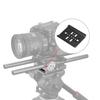 80MM Quick Release Tripod Baseplate with 1/4inch & 3/8inch Thread Aluminum Dovetail Bridge Plate Simple Installation