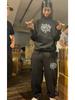 Women Men Hoodies American Retro Personalized Casual Loose Hoodies Y2K Trendy Pattern Printed Hoodies for Streetwear
