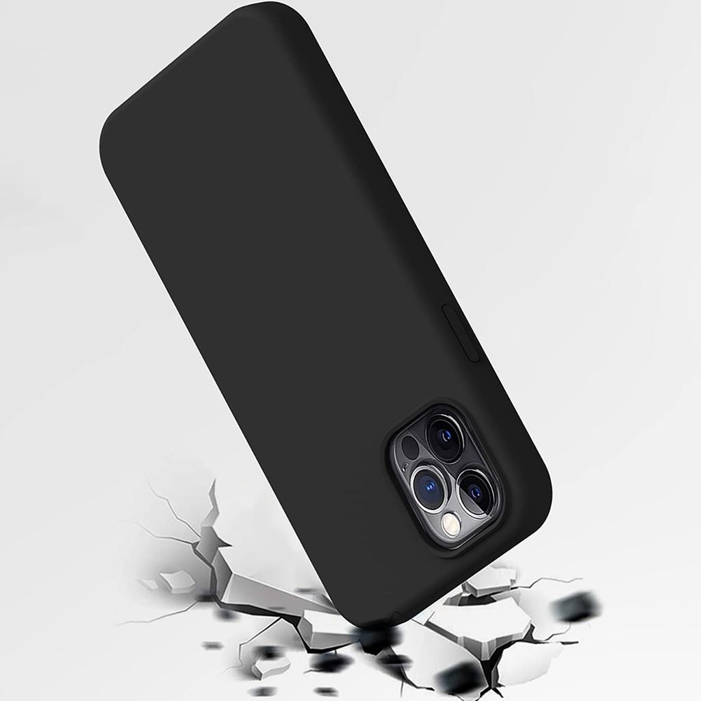 Case for iPhone 14 Pro MATTE CASE Silicone SOFT MATT Cover + 9H Glass
