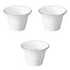 Setomonohonpo (Setomonohonpo) Set of 3 Platinum-rimmed White Glazed Chrysanthemum-shaped Nakadzuke [9.8 X 6.8cm] | Small Ceramic Dish, Reinforced