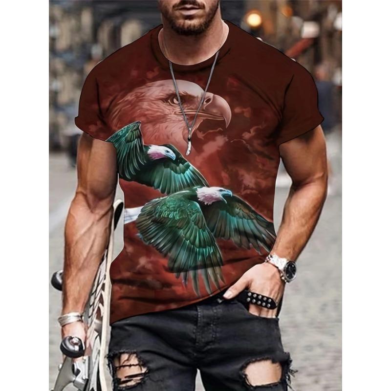 

Summer fashion new men s printed T-shirt sports and leisure plus size comfortable men s XXS