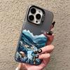 The Natural Beauty Of Lakes And Mountains Laser Phone Case For iPhone 15 14 Pro Max Plus 16 13 12 Mini 11 Pro Max Back Covers