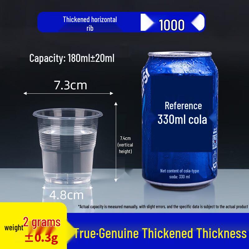 Baisenjie 150ml Einweg-Plastikbecher