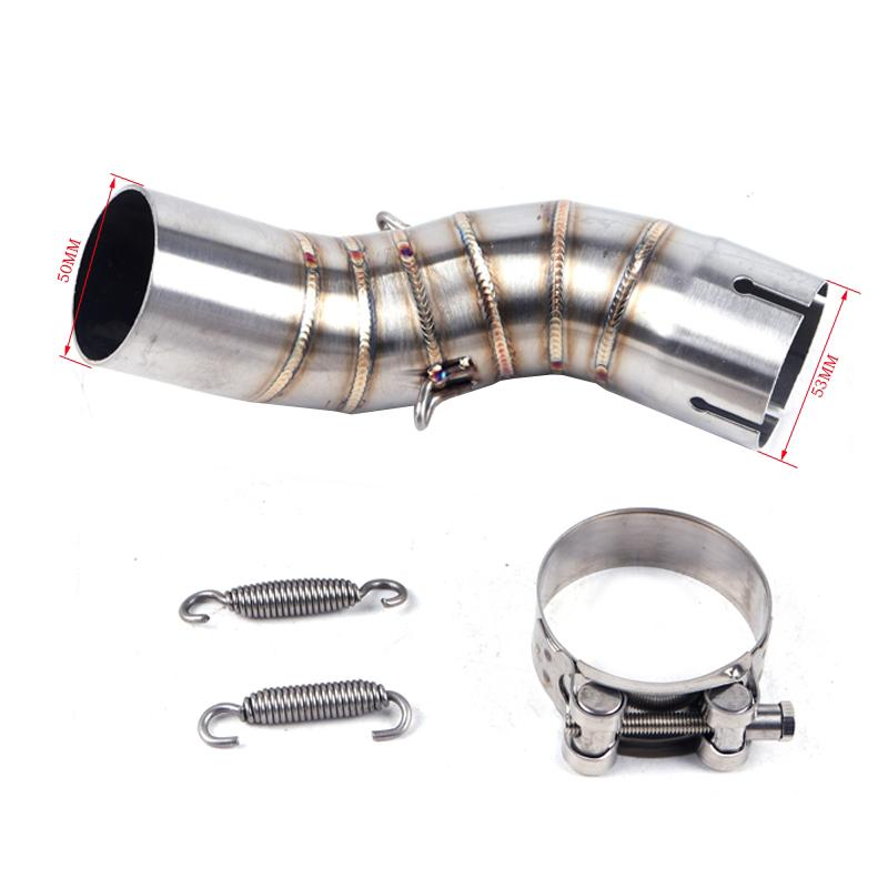 For Kawasaki Z 900 Z900 Z900e 2017-2021 2020 Motorcycle Steel Eliminator Exhaust Muffler Mid Link Pipe Kit Z900 2017-2020