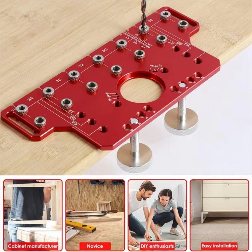 Accurate Positioning Drilling Guide Template Alignment Angles Shelf Pin Jig  Cabinet
