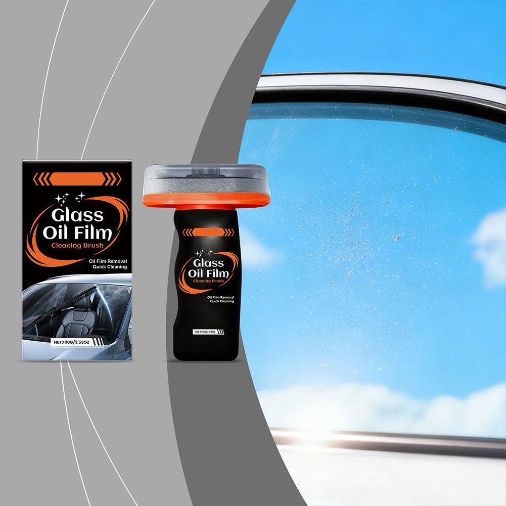 Car Glass Oil Film Remover Professional Car Windshield Film Anti-fog Cleaning Polishing Windows Clean Oil Brightening Brush R7D5