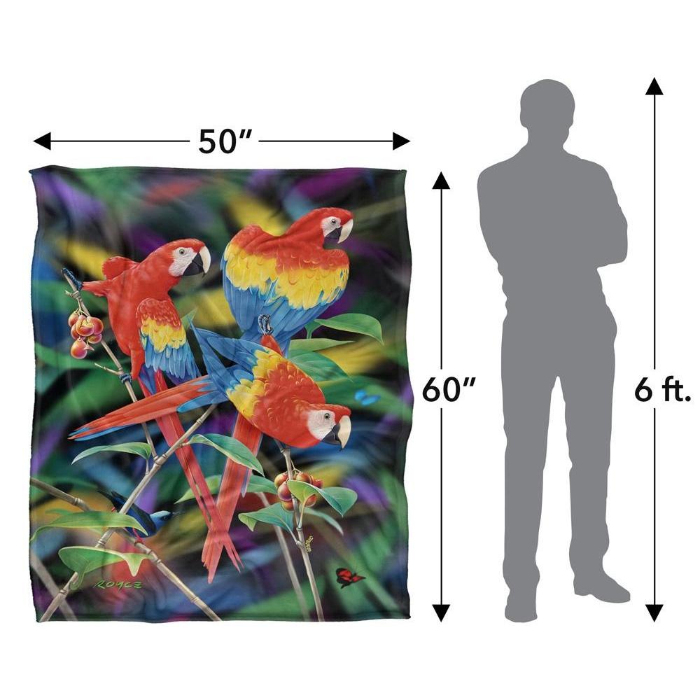 Royce McClure Silky Macaws Supersoft Blanket
