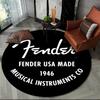 29 Style New Fender Retro Guitar Instruments Music Round Carpet Rug for Bedroom Living Room Sofa Decoration,pet Decor Floor Mat