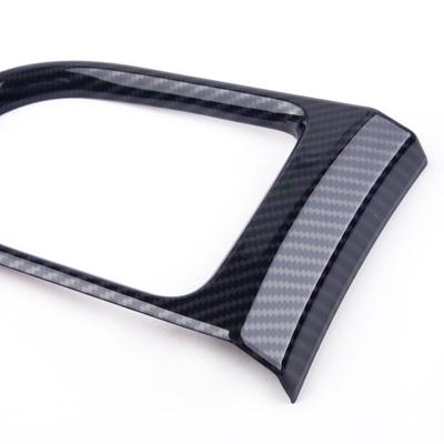 Beler Negro Fibra de Carbono Estilo ABS Consola Palanca de Cambios Caja Panel Cubierta Marco Adorno Apto Para Ford Mustang 2015 2016 2017 2018