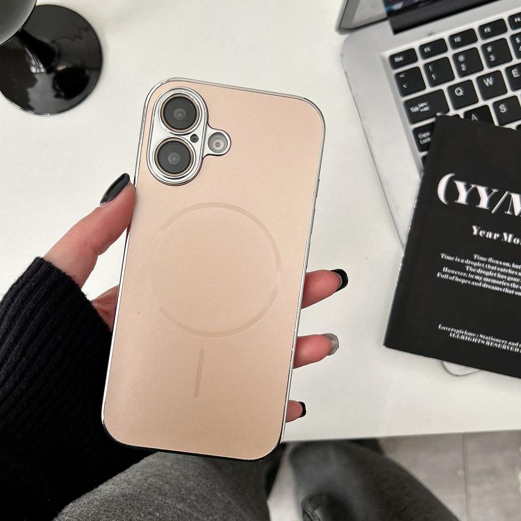 Fine-ring Magnetic Electroplated Phone Cases Are Suitable for Apple 14promax Protective Cases and Iphone15plus Shells