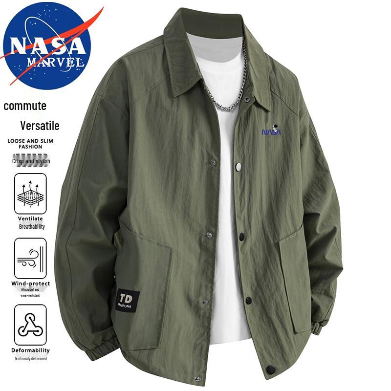 

NASA MARVEL Men s Loose Casual Workwear Jacket XL