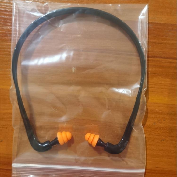 Ergonomic Head Band Detachable Earplugs Noise Blocking For Office Travel Washable TPE Earplug for Daily Use 4PCS