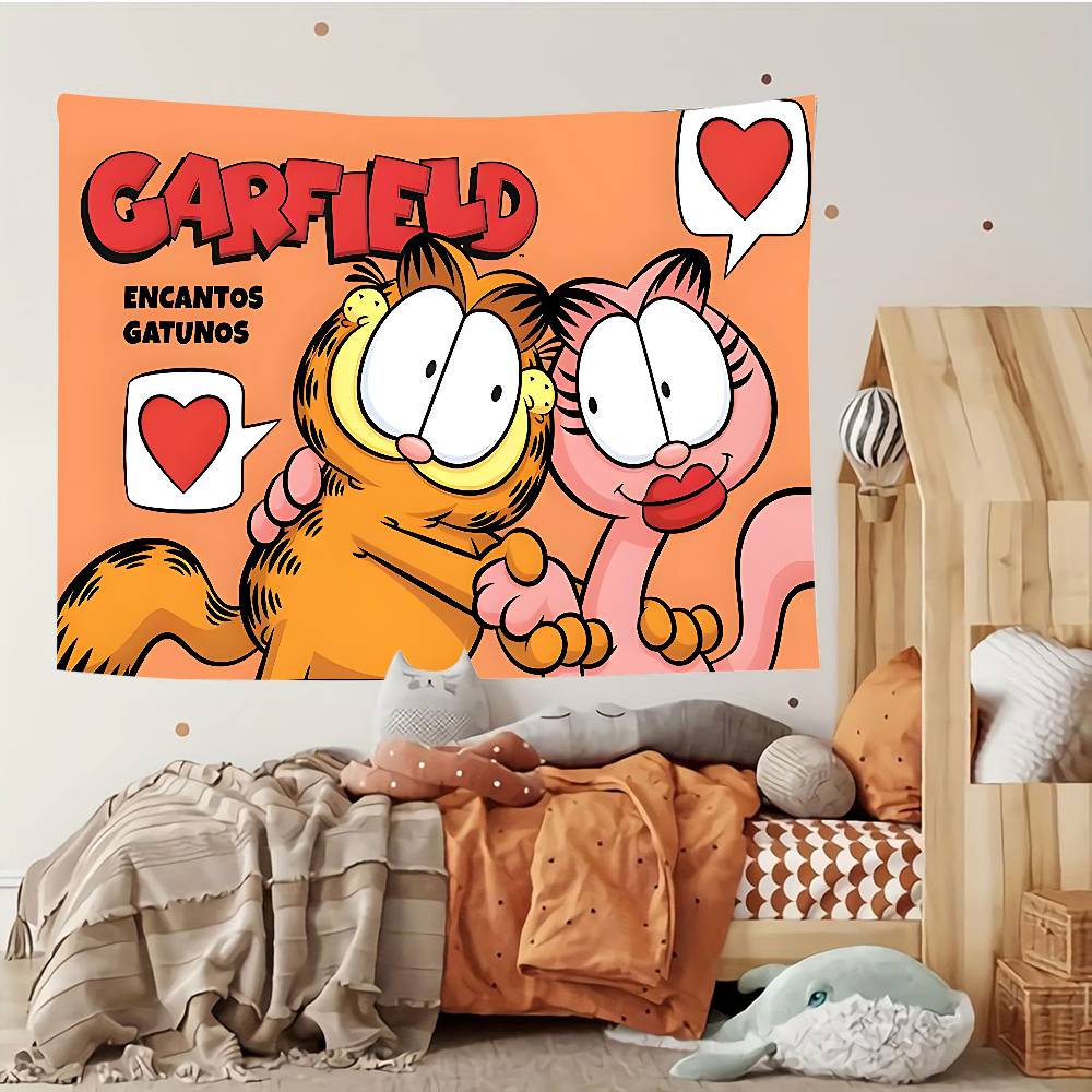 CatGGarfieldsBackdrop Tapestry Customizable Tapestries Of Various Styleswall Hangings Celebrity Photo Printingwall Hangings