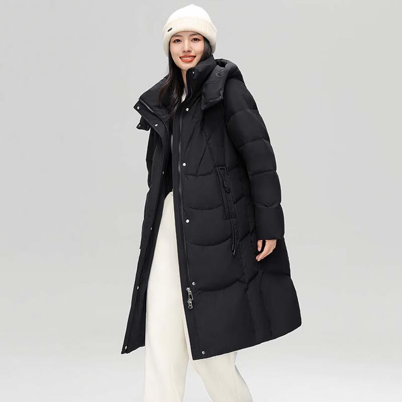 Xuezhongfei Women's Winter Mid-Length Stand Collar Down Jacket