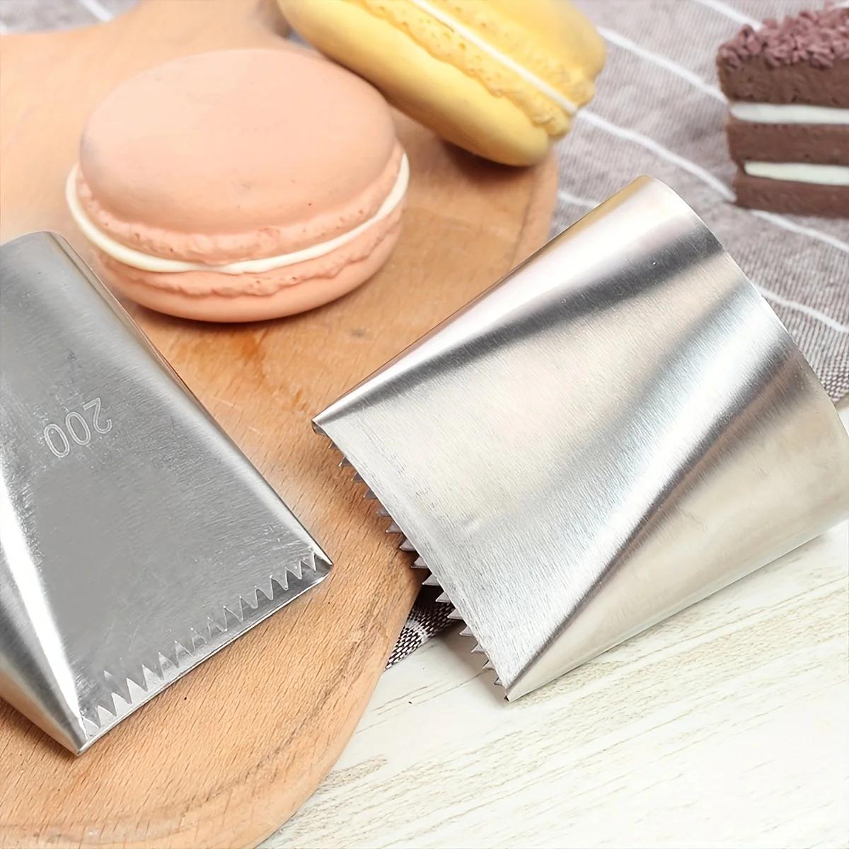 1pc-Oversized DIY Cake Making Cream Cupcake Stainless Steel Tools Mouth Flower Lcing Piping Nozzles Kitchen Pastry Decorating argento
