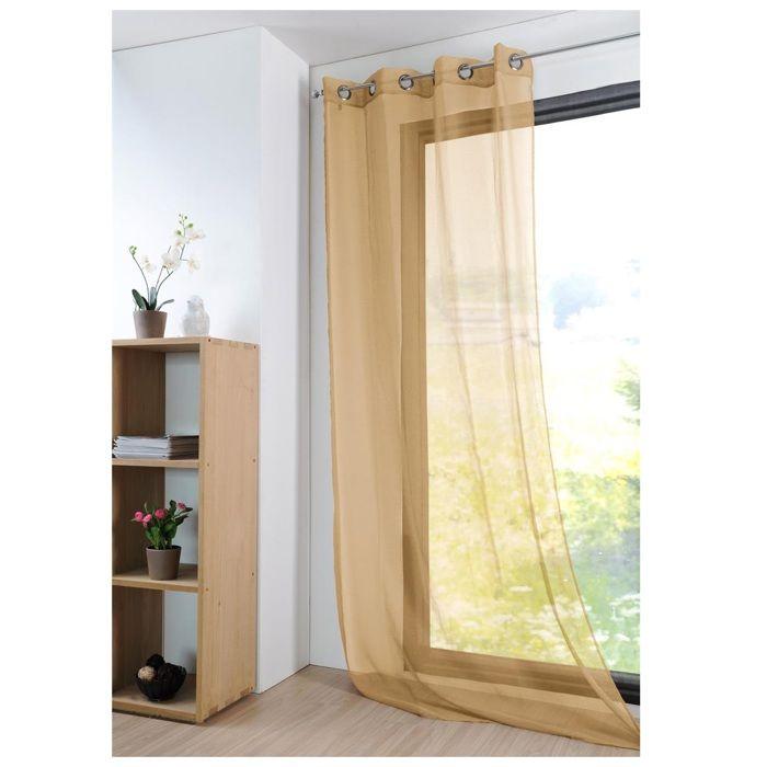 Plain Voile Curtain 135 X 260 Cm Mona Mustard Yellow