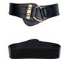 Gold Buckle Waist Belts For Women Pure-Color Leather Clothes Belt Adjustables Soft Belt For Girl Female Clothes Decoration