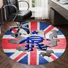 Rangers F.C Printed Round Rug Carpet Chair Rug Area Rug Entryway Doormats,for Office Chair Living Room Bedroom Kitchen Room.