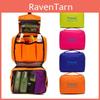 Spacious Travel Cosmetic Bag Cube Shaped High Density Oxford Cloth For Bathroom Bedroom