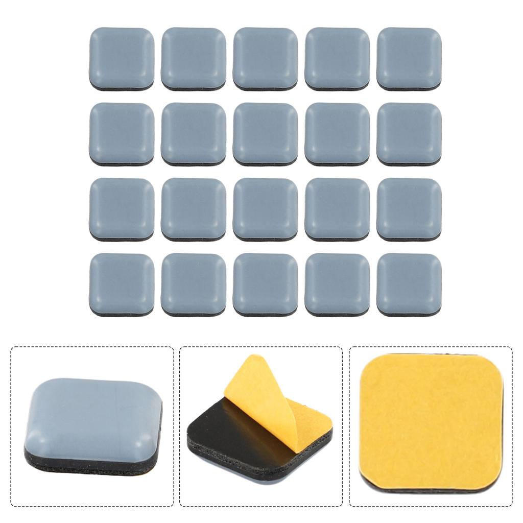 Easy Glide Furniture Gliders Self Adhesive Sliders Floor Mover Pads Blue