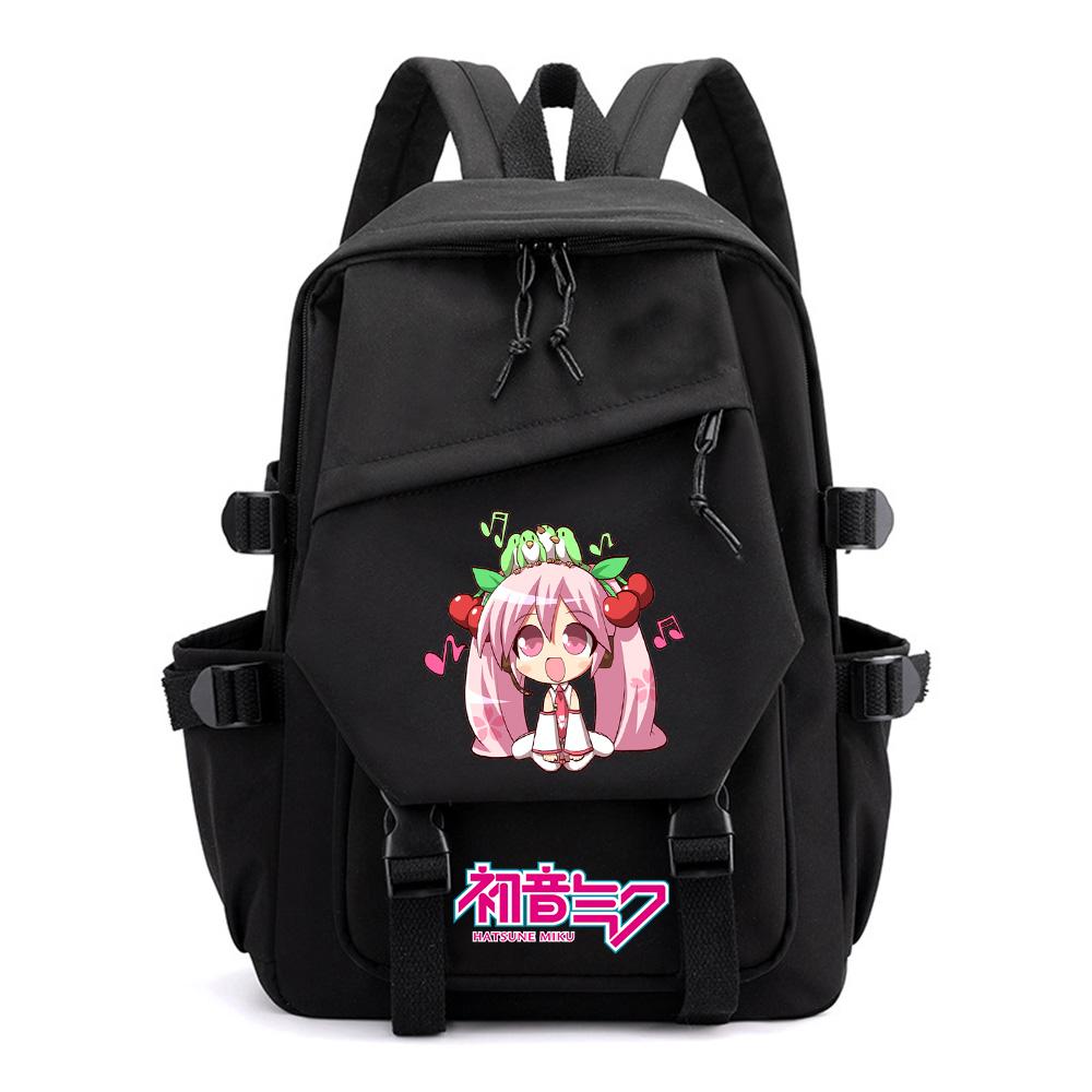 Anime Cartoon Hatsune Miku Printed Backpack for Teen Boy Gril Schoolbag Children Student Women Large Capacity Waterproof Travel Bag Kid Gift Mochila