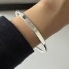 100% Solid 925 Sterling Silver Retro Bracelet for Women Men Vintage Handmade Flat Simple Bracelet Birthday Gift