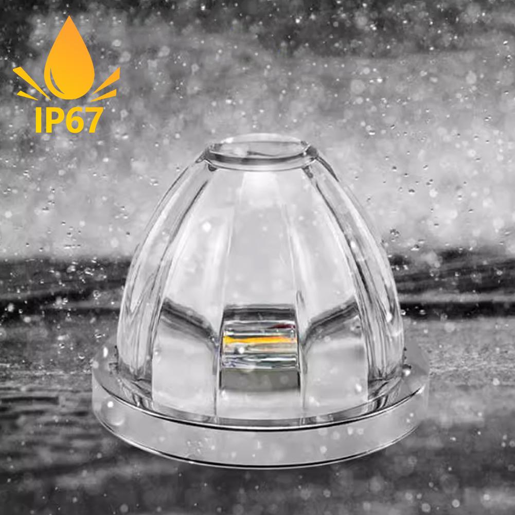 Car Truck Side Marker Lights Cone-Shaped Underlight Clearance Lamp Waterproof Signal Ships Vehicles Light LED Warning Indicators