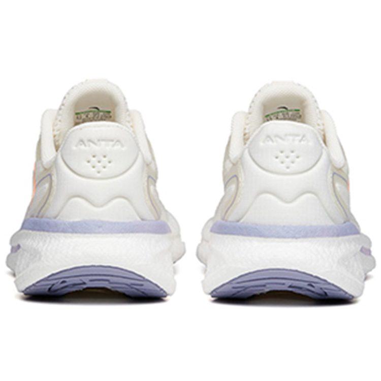 Anta Martian Foam Cushioning Slip Resistant Abrasion Resistant Low Top Running Shoes Women's Ivory White 122135585-4