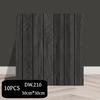 10 Stück Schäl- und Klebe-Holzlatten-Wandpaneele Dekorative Wandpaneele Selbstklebende Lamellen Akustisch Texturiertes Panel Schalldicht