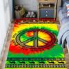 Vibrant Peace Love Harmony carpet floor mats Doormat Dormitory decoration Art Bathroom mat