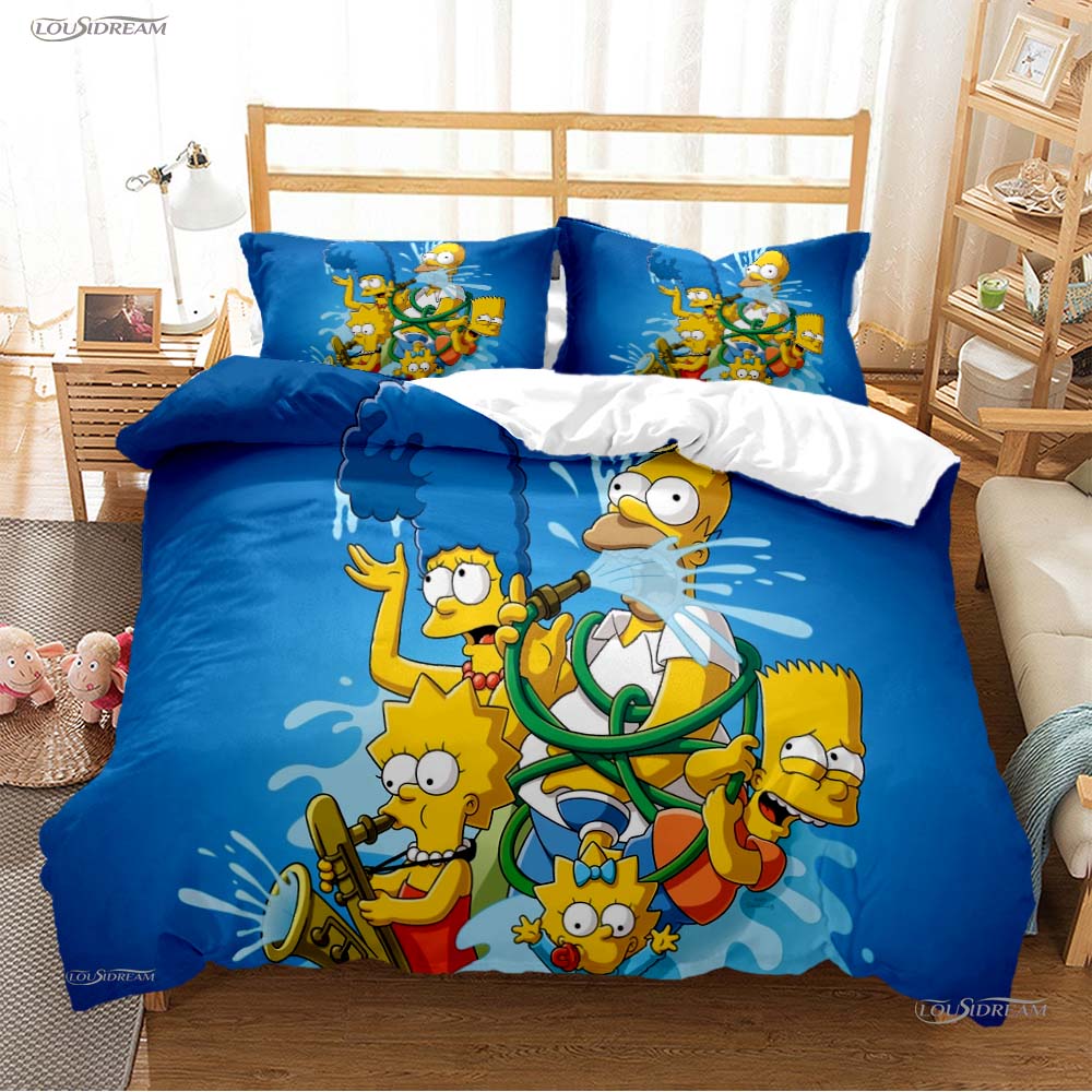 Comforter Carton Funny Casal All Season Comforter Bedding Sets Soft And S Teens Single/Double/Queen/King