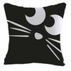 Halloween Happy And Cute Ghost Pumpkin Bat Print Cushion Cover Home Living Room Sofa Decoration Pillow 45X45Cm