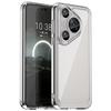 WANLONFENG MF Series for Huawei Pura 70 Pro+/Pura 70 Pro Case TPU+Acrylic Clear Phone Cover with Tempered Glass Film