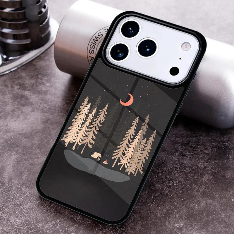 Nature Camping Art soft Phone Case for iPhone 17 16 15 Pro Max Air 14 13 12 11 Plus Shockproof Capa Cover