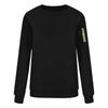 Women's Fashion Oversized Long-Sleeve Round Neck Pullover Solid Color Sweatshirt