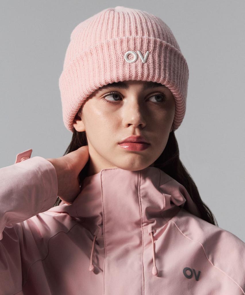 Ausdoeoboiseu Ov Logo Cuff Beanie (Pink)