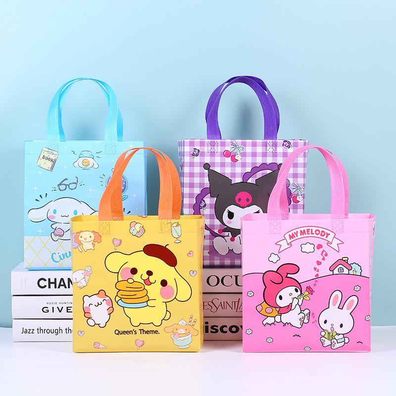 Cross-Border Explosion Sanrio Cartoon Student Tote Bag, Creative Non-Woven Shopping Bag