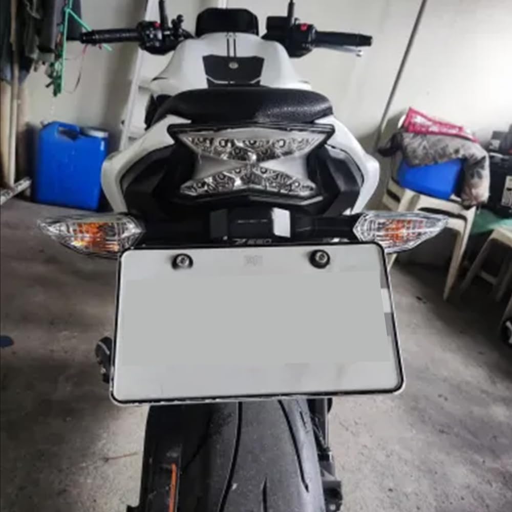 Nummerskyltshållare Bakre Bakre Ram Stänkskärmsborttagare Fäste Kompatibel Med Ninja Z 650 NINJA650 Z650 2017 2018 2019 2020 2021 2022