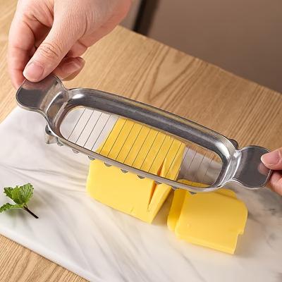 Tagliacaseo in Alluminio Affettatrice per Burro Affettatrice Multi-funzione per Burro Taglierina Utensile da Cucina per Cibo Taglierina per Burro Filo Tagliacaseo