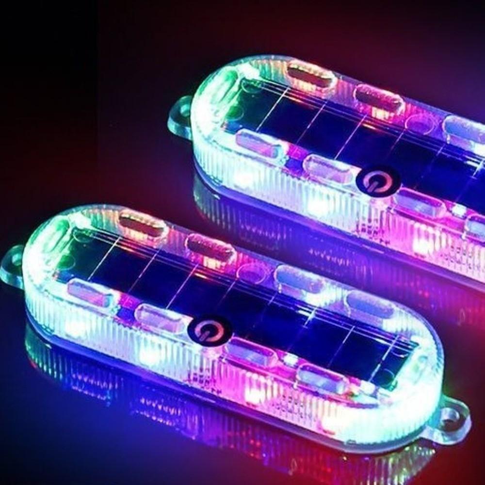Solar Charging Solar Warning Light Waterproof Design Anti-rear Collision Light Emergency Warning