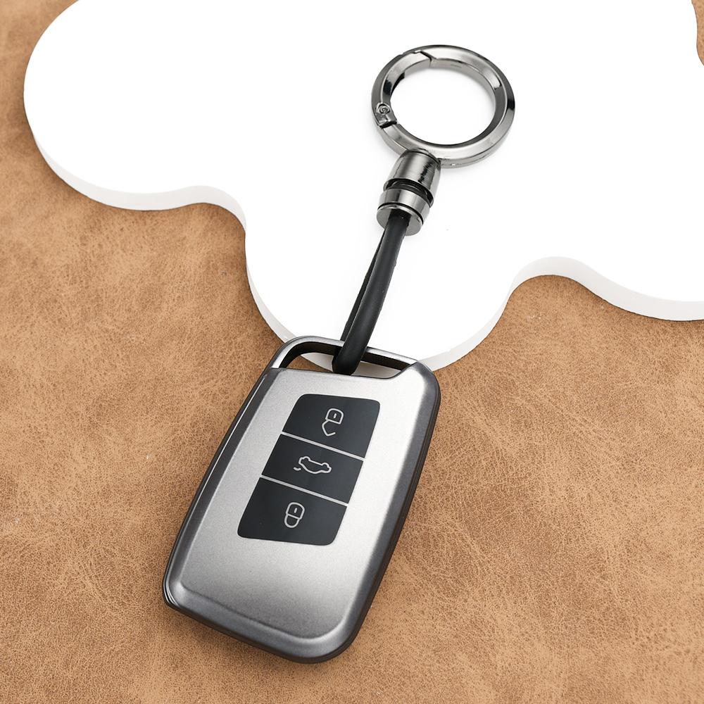 3 Button Gun Grey TPU Auto Keyless Fob Shell Holder Protector For VW PASSAT B8 Skoda Kodiaq Superb A7 Remote Car Key Case Cover