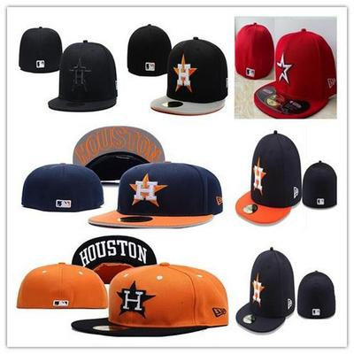 Houston Astros Sun Protection Closed-face Baseball Cap - Fully Sealed Embroidered Hat
