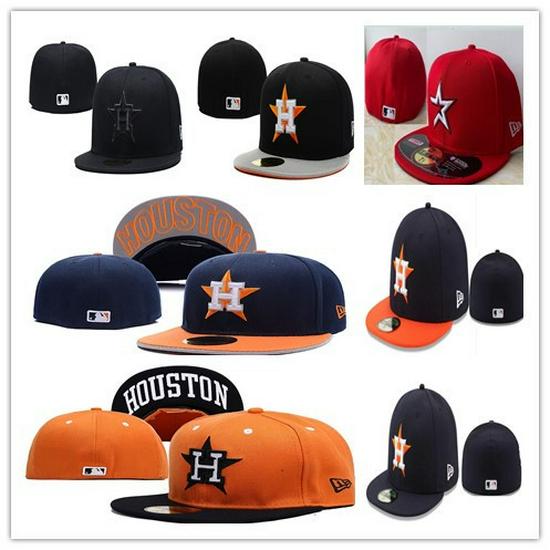 Houston Astros Sun Protection Closed-face Baseball Cap - Fully Sealed Embroidered Hat