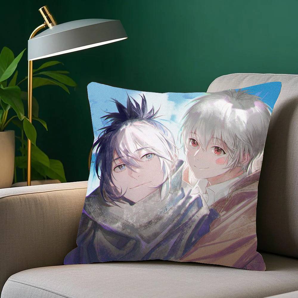NO.6 Anime Pillow Case Fashion Square Pillowcase Bedroom Sofa Room Ins Decoration Leisure